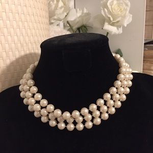 Faux Pearl Choker